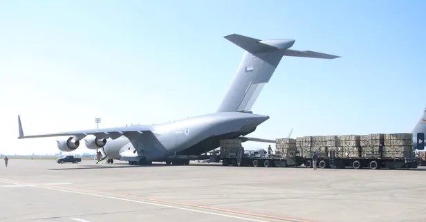 BAE 118 uçakla yardım malzemesi gönderdi