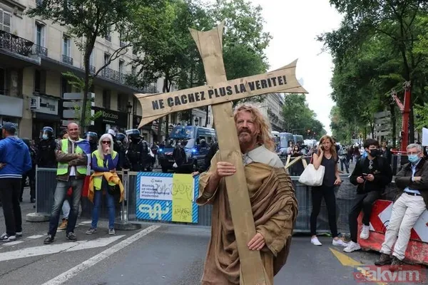 Fransa'da zorunlu aşı sokakları karıştırdı! Ortalık yangın yeri - 19