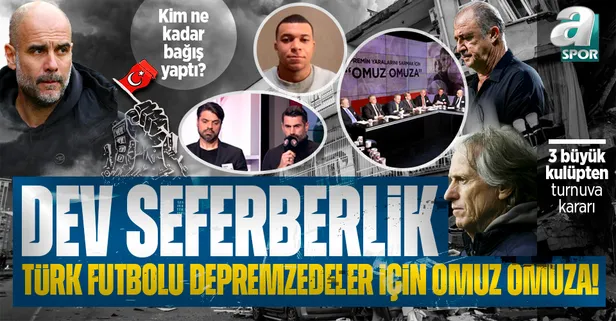 Futbol dünyası depremzedeler için Omuz Omuza! Kylian Mbappe, Volkan Demirel, Gökhan Zan... 845,7 milyon lira yardım toplandı