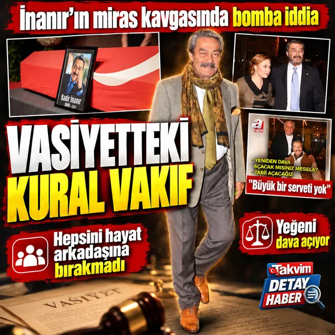 Kadir İnanırın vasiyetinde telif hakları Jülide Kurala geçti iddiası! Yeğeni Levent İnanırdan dava açıklaması