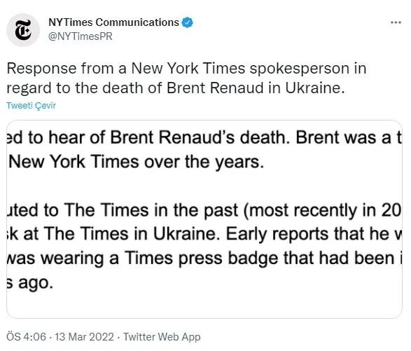rusya-ukrayna-savasinda-abdli-gazeteci-brent-renaud-oldu-new-york-timestan-flas-aciklama-1647183682908.jpg Rusya-Ukrayna savaşında ABD'li gazeteci Brent Renaud öldürüldü! New York Times'tan flaş açıklama-4