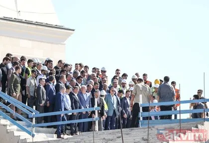 Başkan Erdoğan Çamlıca Camii’ni inceledi