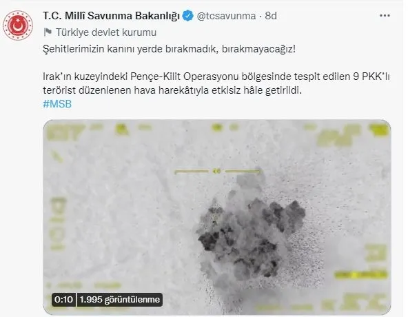 Son dakika: MSB duyurdu! Pençe-Kilit Operasyonu'nda 9 PKK'lı terörist etkisiz hale getirildi-1