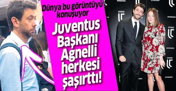 Juventus’un başkanı Andrea Agnelli trambüste görüntülendi! Mütevazi insan