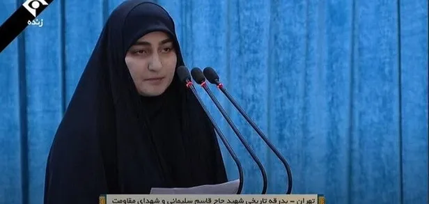 Son dakika: Kasım Süleymani'nin kızından ABD'ye silahlı tehdit!-4