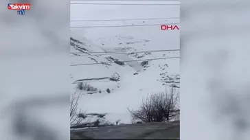 Şırnak'ta dev çığ kütleleri kamerada