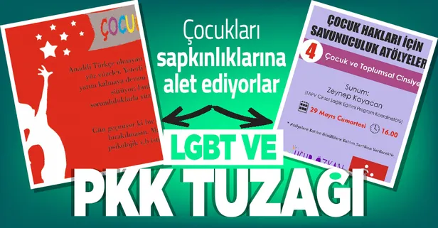 SON DAKİKA: Çocuklara PKK ve LGBT tuzağı! İstanbul'da 'Uğur Özkan Çocuk Kültür Evi'nde PKK ve LGBT propagandası yapılıyor