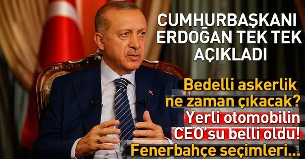 Cumhurbaşkanı Erdoğan açıkladı: Yerli otomobilin CEO’su Mehmet Gürcan Karakaş oldu! Bedelli askerlik ise seçimden sonra