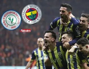 Fenerbahçe Ç.Rizespor maçı canlı şifresiz veren yabancı kanallar