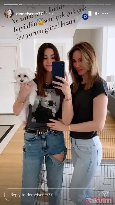 Demet Şener kızı ve oğlunu paylaştı şimdi herkesin dilinde İrem var! Güzelliği annesinden boyu posu baba İbrahim Kutluay'dan - 9