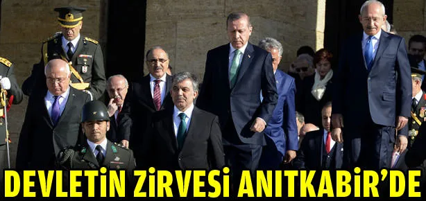Devletin zirvesi Anıtkabir’de