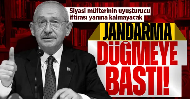 Jandarma Genel Komutanlığı, uyuşturucuyla ilgili iddiaları nedeniyle Kılıçdaroğlu hakkında suç duyurusunda bulundu