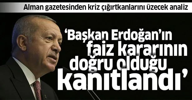 Alman Handelsblatt Gazetesi’nden Başkan Erdoğan ve Türkiye’nin izlediği faiz politikasıyla ilgili çarpıcı yazı