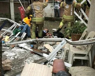 Avcılar’da korku dolu anlar! Balkon çöktü