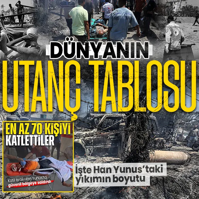 Soykırımcı İsrail alçak saldırısı sonrası El Mevasideki yıkım böyle görüntülendi! İşte kare kare vahşet