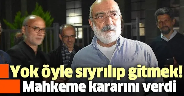 Ahmet Altan'a şok! Reddedildi