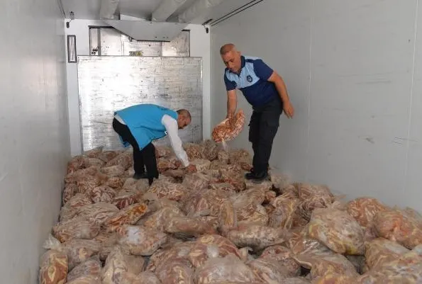 5 ton kaçak et ele geçirildi!