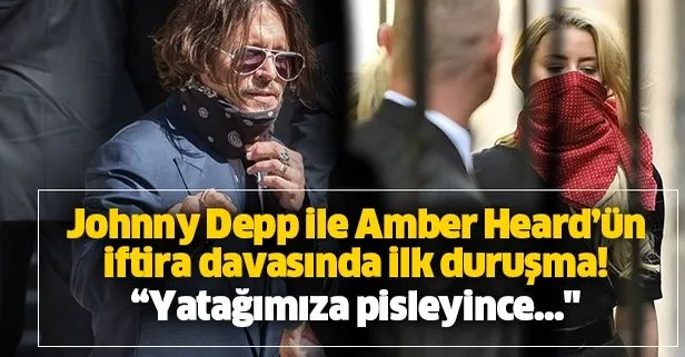 Johnny Depp ile Amber Heard’ün iftira davasında şok detaylar ortaya çıktı! Heard yatağımıza pisleyince...