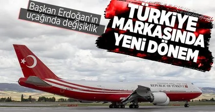 Erdoğan’ın uçağında ’Republic of Türkiye’ detayı