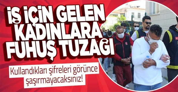 Fuhuş operasyonunda şaşırtmayan şifreler