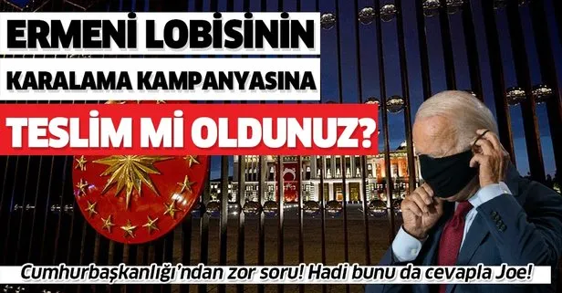 Cumhurbaşkanlığı'ndan Joe Biden'a Dağlık Karabağ cevabı!