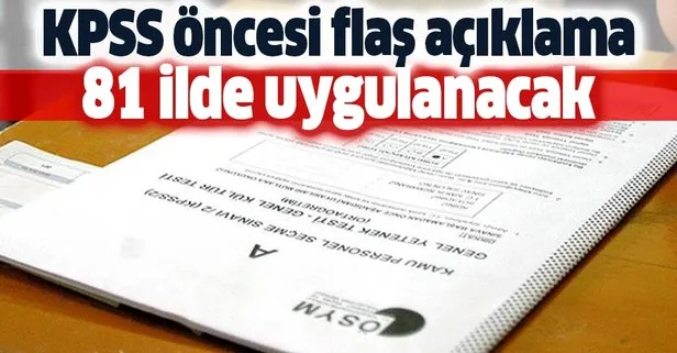 ÖSYM Başkanı Aygün’den flaş KPSS açıklaması! 81 ilde uygulanacak