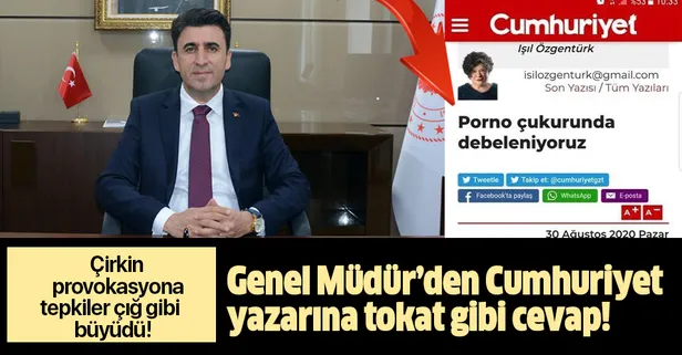 Çirkin provokasyona tepkiler çığ gibi büyüdü! Genel Müdür’den Cumhuriyet yazarına tokat gibi cevap