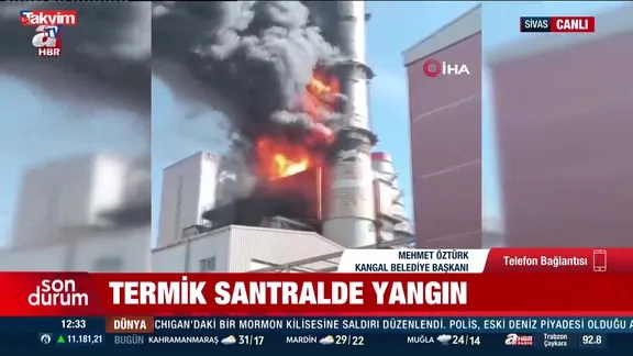 Termik santralde yangın!