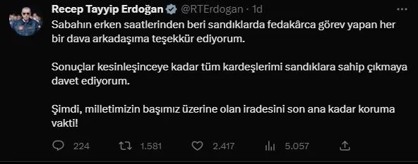 Başkan Erdoğan'dan sandıkları sahip çıkalım mesajı: "Son ana kadar koruma vakti!"-4