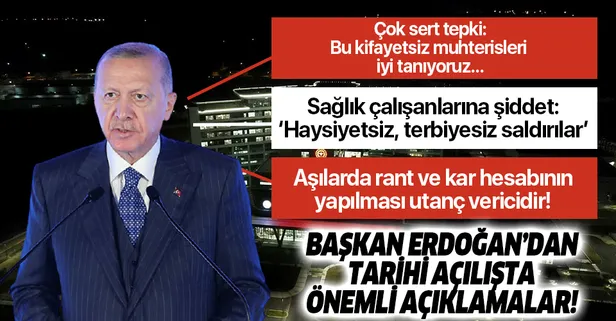 Başkan Erdoğan'dan Tekirdağ Şehir Hastanesi'nin açılış töreninde önemli açıklamalar!