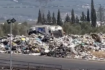İzmir’de su krizinden sonra çöp dağları! Kemalpaşa havadan görüntülendi