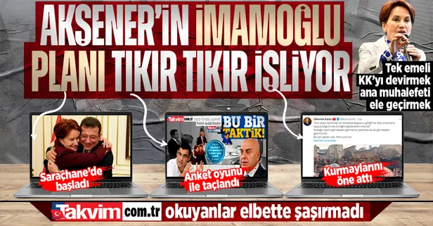 Akşener'in İmamoğlu'nun önünü açma planı işliyor! Önce Paçacı şimdi de Mehmet Aslan: Kılıçdaroğlu'na 'seni aday yapmayız' mesajı