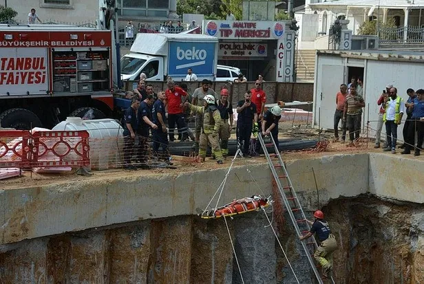 Maltepe’de İBB’nin meydan alt geçit çalışmasında bir işçi demirlerin altında kaldı-4