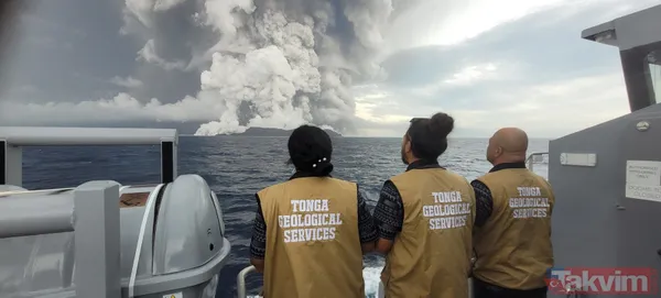 Önce yanardağ patladı sonra tsunami oluştu! Japonya'da ortalık karıştı - 23