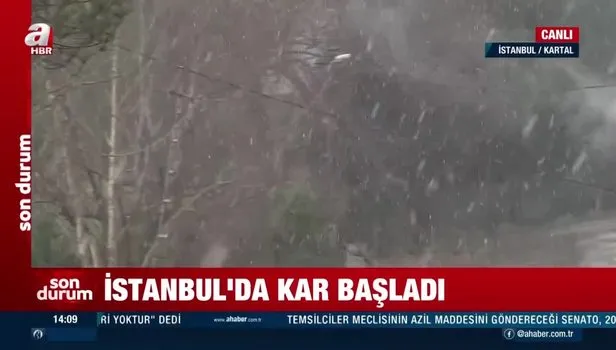SON DAKİKA: İstanbul'da kar yağışı başladı!