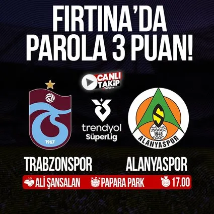 Trabzonspor - Alanyaspor | CANLI