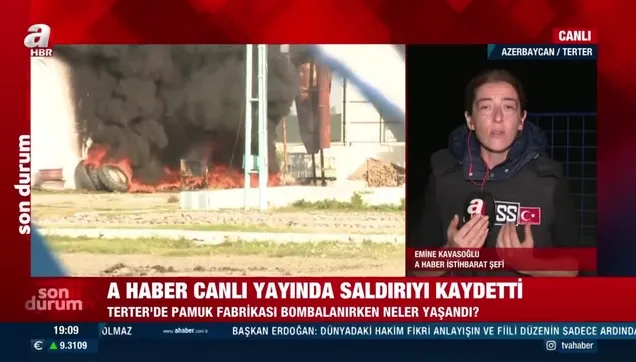 Ermenistan sivilleri bombalamaya devam ediyor: A Haber İstihbarat Şefi Emine Kavasoğlu Terter'de yaşananları anlattı