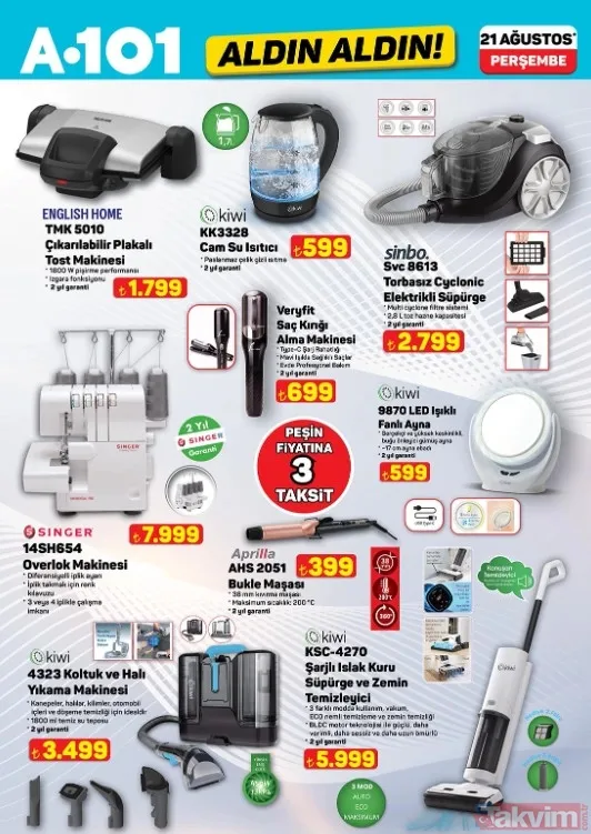 A101 21 Ağustos 2025 aktüel ürünler kataloğu: Halı ve koltuk yıkama makinesi geliyor! - 10