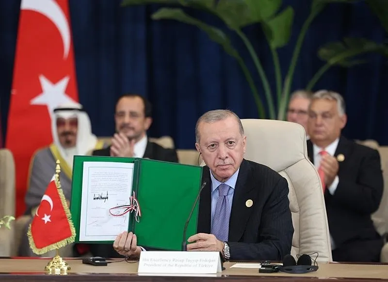 Başkan Erdoğan'dan Gazze imzası (AA)