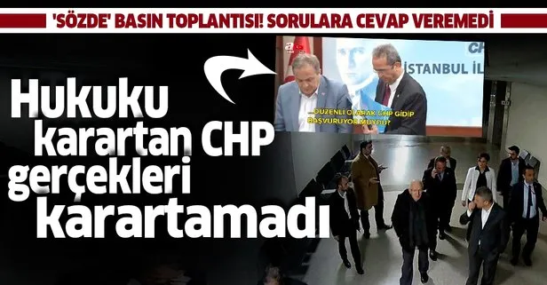 Hukuku karartan CHP gerçekleri karartamadı