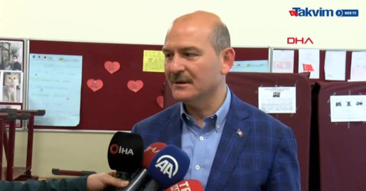 İçişleri Bakanı Süleyman Soylu oy kullandı