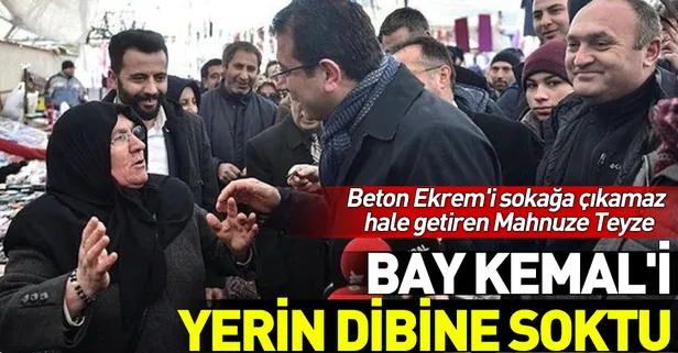 Ekrem İmamoğlu'na "Sana oy yok diyen" Mahnuze Teyze, Kılıçdaroğlu'nu yerin dibine soktu