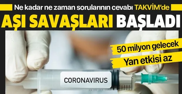 Koronavirüs aşısı bulundu mu? Koronavirüs aşısında son durum nedir? TAKVİM bilinmesi gerekenleri ünlü profesörlere danıştı