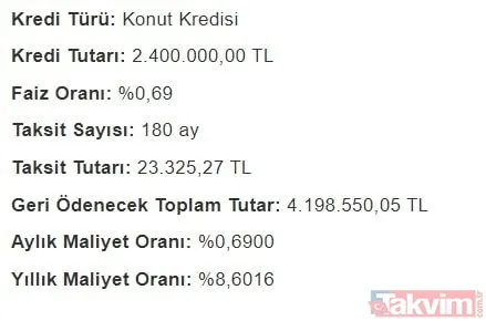 15 yılda... TOKİ Konut kredisi faiz indirimi 0,69 aylık taksit hesaplama! Halkbank, Ziraat, Vakıfbank 300, 400, 500, 1.000.000, 1.200.000, 1.500.000 TL geri ödeme tablosu! - 29
