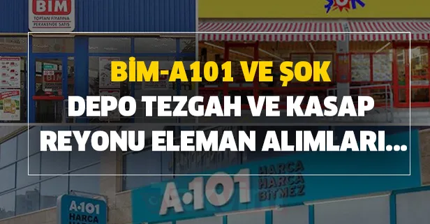 2020 BİM-A101 ve ŞOK -3000 TL maaşla personel alımı şartlar ve kadrolar...
