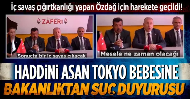 Ümit Özdağ'ın 'iç savaş' provokasyonu sonrası harekete geçildi: "Suç duyurusunda bulunacağız"