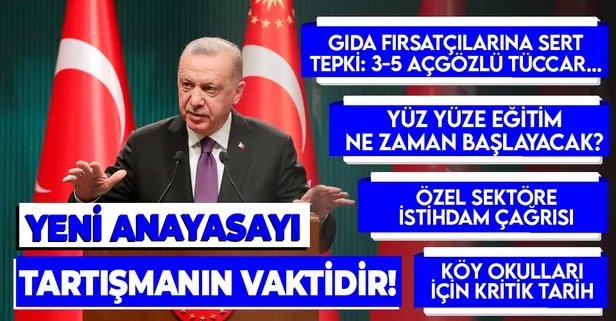 Son dakika: Başkan Erdoğan’dan Kabine sonrası açıkladı: Yeni bir anayasa için çalışmanın vakti gelmiştir
