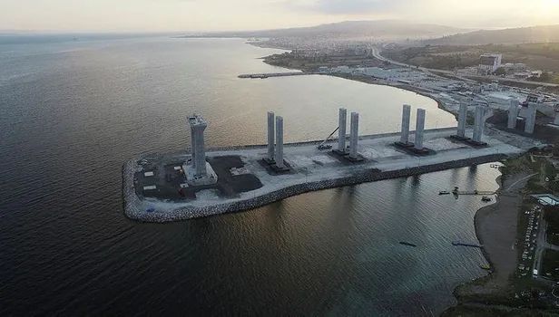 Son dakika: 1915 Çanakkale Köprüsü'nde geçici çalışma halatı montajı başladı-5