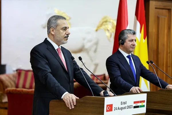 Dışişleri Bakanı Hakan Fidan, IKBY Başkanı Barzani ile görüştü! 'Terörle mücadeleye' ortak vurgu-4