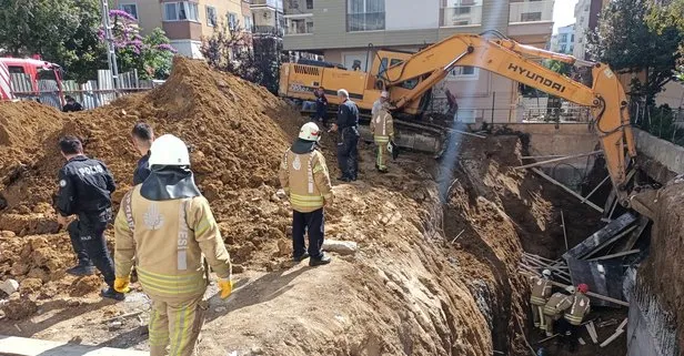 İnşaat alanında göçük: Toprak altında kalan 2 işçi yaralandı